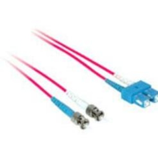 Picture of C2G-5m SC-ST 9/125 OS1 Duplex Singlemode PVC Fiber Optic Cable - Red