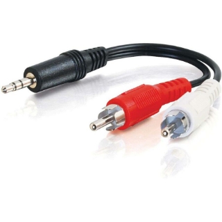 Picture of C2G 3ft Value Series One 3.5mm Stereo Male To Two RCA Stereo Male Y-Cable