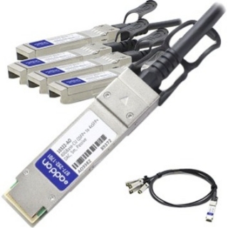 Picture of AddOn Extreme Networks 10322 Compatible TAA Compliant 40GBase-CU QSFP+ to 4xSFP+ Direct Attach Cable (Passive Twinax, 5m)