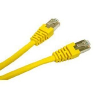 Picture of C2G-25ft Cat5e Molded Shielded (STP) Network Patch Cable - Yellow