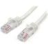 Picture of StarTech.com 6 ft White Snagless Cat5e UTP Patch Cable