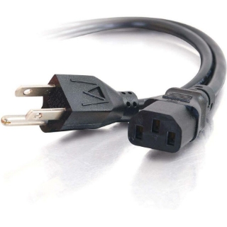 Picture of C2G 4ft Universal Power Cord - 16 AWG - NEMA 5-15P to IEC320C13