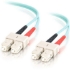 Picture of C2G-10m SC-SC 10Gb 50/125 OM3 Duplex Multimode Fiber Optic Cable (TAA Compliant) - Aqua