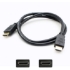 Picture of 5PK 6ft HDMI 1.4 Male to HDMI 1.4 Male Black Cables Which Supports Ethernet Channel For Resolution Up to 4096x2160 (DCI 4K)