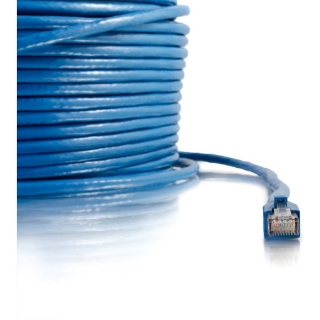 Picture of C2G 150ft Cat6 Ethernet Cable - Solid Snagless Shielded - Blue