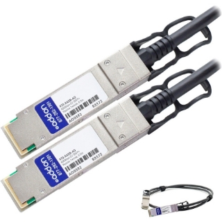 Picture of AddOn Dell 470-AAXB Compatible TAA Compliant 40GBase-CU QSFP+ to QSFP+ Direct Attach Cable (Passive Twinax, 0.5m)