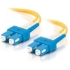 Picture of C2G-5m SC-SC 9/125 OS1 Duplex Singlemode Fiber Optic Cable (Plenum-Rated) - Yellow