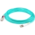 Picture of AddOn 82m LC (Male) to SC (Male) Straight Aqua OM4 Duplex Plenum Fiber Patch Cable