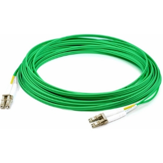 Picture of AddOn 5m LC (Male) to LC (Male) Green OM1 Duplex Fiber OFNR (Riser-Rated) Patch Cable