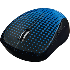 Show details for Wireless Notebook Multi-Trac Blue LED Mouse - Dot Pattern Blue Picture of Wireless Notebook Multi-Trac Blue LED Mouse - Dot Pattern Blue