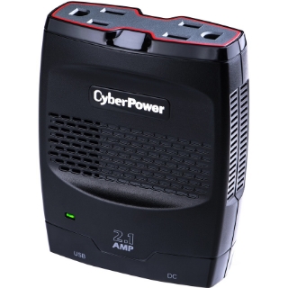 Picture of CyberPower CPS175SURC1 Mobile Power Inverter 175W with 2.1A USB Charger - Slim Line Design