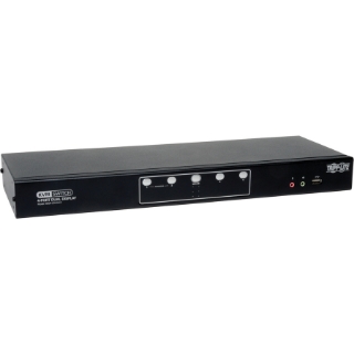 Picture of Tripp Lite 4-Port Dual Monitor DVI KVM Switch with Audio and USB 2.0 Hub, Cables included