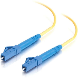 Picture of C2G-30m LC-LC 9/125 OS1 Simplex Singlemode Fiber Optic Cable (Plenum-Rated) - Yellow