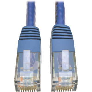 Picture of Tripp Lite Cat6 Gigabit Molded Patch Cable (RJ45 M/M), Blue, 10 ft