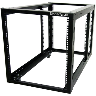 Picture of StarTech.com 12U 4 Post Server Equipment Open Frame Rack Cabinet w/ Adjustable Posts & Casters