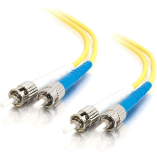 Picture of C2G-30m ST-ST 9/125 OS1 Duplex Singlemode PVC Fiber Optic Cable - Yellow