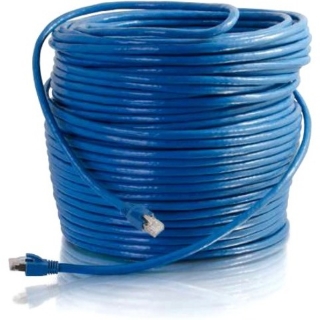 Picture of C2G 75ft Cat6 Ethernet Cable - Snagless Solid Shielded - Blue