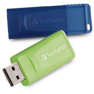 Picture of Verbatim 32GB Store 'n' Go USB Flash Drive - 2pk - Blue, Green