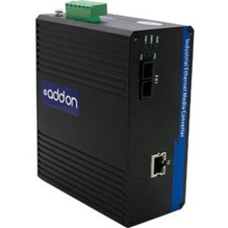 Picture of AddOn 1 10/100Base-TX(RJ-45) to 1 100Base-FX(SC) MMF 1310nm 2km Industrial Media Converter