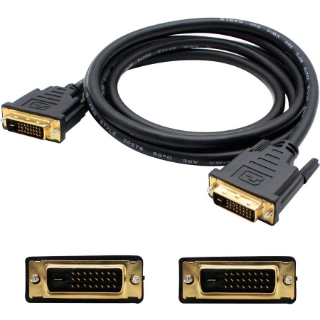 Picture of 5PK 10ft DVI-D Dual Link (24+1 pin) Male to DVI-D Dual Link (24+1 pin) Male Black Cables For Resolution Up to 2560x1600 (WQXGA)