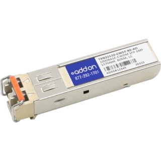 Picture of AddOn Intel TXN22120-CW57-80 Compatible TAA Compliant 1000Base-CWDM SFP Transceiver (SMF, 1570nm, 80km, LC)