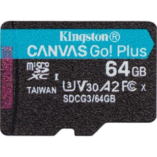 Picture of Kingston Canvas Go! Plus 64 GB Class 10/UHS-I (U3) microSDXC