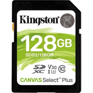 Picture of Kingston Canvas Select Plus 128 GB Class 10/UHS-I (U3) SDXC - 1 Pack