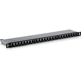 Show details for TRENDnet 24-Port CAT6A Shielded Half-U Patch Panel, TC-P24C6AHS, 10G Ready, Half the height of Standard 1U Patch Panels, Metal Rackmount Housing, CAT5e/Cat6/CAT6A Compatible, Cable Management Picture of TRENDnet 24-Port CAT6A Shielded Half-U Patch Panel, TC-P24C6AHS, 10G Ready, Half the height of Standard 1U Patch Panels, Metal Rackmount Housing, CAT5e/Cat6/CAT6A Compatible, Cable Management