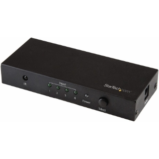 Picture of StarTech.com 4 Port HDMI Switch - 4K 60Hz - Supports HDCP - IR - HDMI Selector - HDMI Multiport Video Switcher - HDMI Switcher