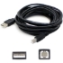 Picture of AddOn 15ft USB 2.0 (A) Male to USB 2.0 (B) Male Black Cable