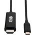 Picture of Tripp Lite USB C to HDMI Adapter Cable USB 3.1 Gen 1 4K M/M USB-C Black 9ft