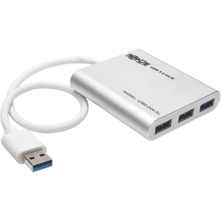 Picture of Tripp Lite 4-Port Portable USB 3.0 SuperSpeed Mini Hub Aluminum