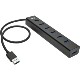 Picture of Tripp Lite 7-Port USB 3.0 SuperSpeed Hub / Splitter Portable Mini Aluminum 5 Gbps