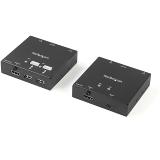 Picture of StarTech.com HDMI over CAT6 Extender with 4-port USB Hub - Remote HDMI over CAT5 or CAT6 - 165 ft (50m) - 1080p