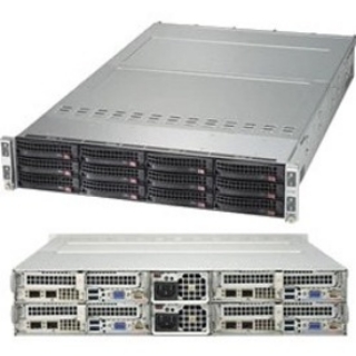 Picture of Supermicro SuperServer 6028TP-HC1R-SIOM Barebone System - 2U Rack-mountable - Socket R3 LGA-2011 - 2 x Processor Support