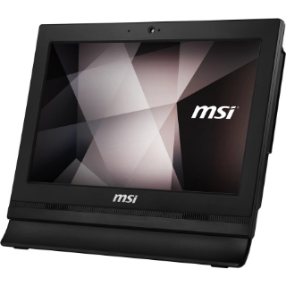 Picture of MSI PRO 16T 10M-085US All-in-One Computer - Intel Celeron 5205U Dual-core (2 Core) 1.90 GHz - 4 GB RAM DDR4 SDRAM - 128 GB M.2 Serial ATA/600 SSD - 15.6" HD 1366 x 768 Touchscreen Display - Desktop - Black