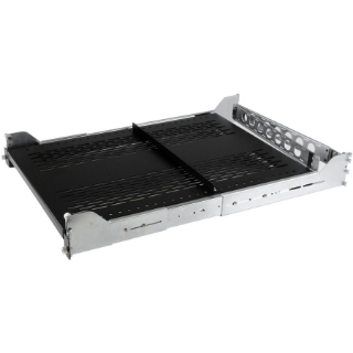 Picture of StarTech.com 2U Vented Sliding Rack Shelf w/ Cable Management Arm & Adjustable Mounting Depth - 125lbs / 56.7kg