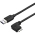 Picture of StarTech.com 2m 6 ft Slim Micro USB 3.0 Cable - M/M - USB 3.0 A to Right-Angle Micro USB - USB 3.1 Gen 1 (5 Gbps)