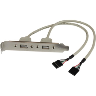 Picture of StarTech.com 2 Port USB A Female Slot Plate Adapter