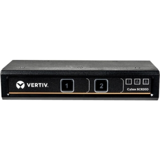 Picture of Vertiv Cybex SC800 Secure KVM | 2 Port | Secure Desktop KVM Switch (SC820D-001)