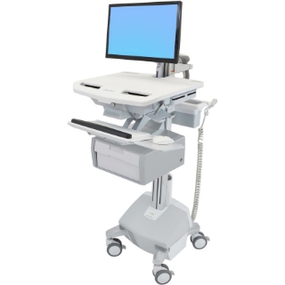 Picture of Ergotron StyleView Cart with LCD Arm, LiFe Powered, 1 Tall Drawer (1x1)