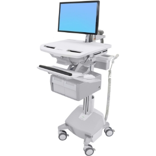 Picture of Ergotron StyleView Cart with LCD Arm, LiFe Powered, 2 Tall Drawers (2x1)