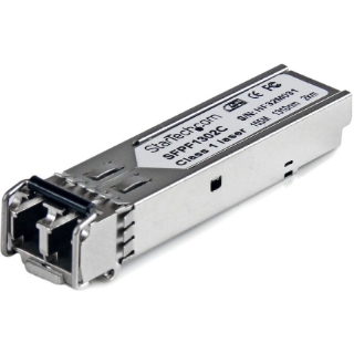 Picture of StarTech.com Cisco GLC-FE-100FX Compatible SFP Module - 100BASE-FX - 100 Mbps 100Mbps Multimode Fiber MMF Optic Transceiver - 2km