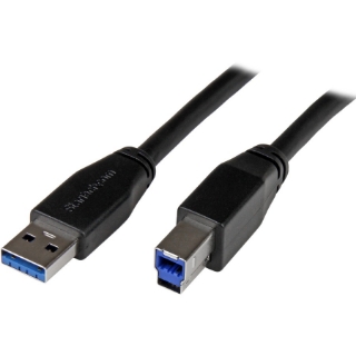 Picture of StarTech.com 5m 15 ft Active USB 3.0 USB-A to USB-B Cable - M/M - USB A to B Cable - USB 3.1 Gen 1 (5 Gbps)