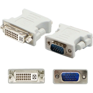 Picture of VGA Male to DVI-I (29 pin) Female White Adapter For Resolution Up to 1920x1200 (WUXGA)