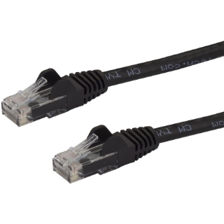 Picture of StarTech.com 20ft CAT6 Ethernet Cable - Black Snagless Gigabit - 100W PoE UTP 650MHz Category 6 Patch Cord UL Certified Wiring/TIA