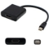 Picture of Microsoft Q7X-00018 Compatible Mini-DisplayPort 1.1 Male to HDMI 1.3 Female Black Adapter For Resolution Up to 2560x1600 (WQXGA)