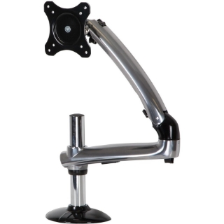 Picture of Peerless-AV LCT620A-G Desk Mount for Flat Panel Display - Black, Polished Aluminum, Chrome