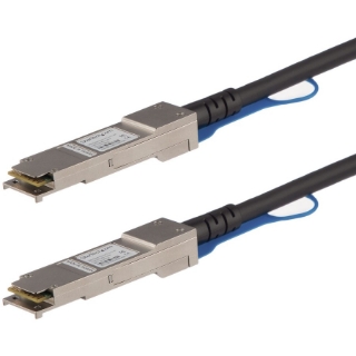 Picture of StarTech.com MSA Uncoded Compatible 3m 40G QSFP+ to QSFP+ Direct Attach Cable - 40 GbE QSFP+ Copper DAC 40 Gbps Low Power Passive Twinax