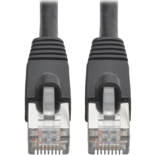 Picture of Tripp Lite Cat6a Snagless Shielded STP Patch Cable 10G, PoE, Black M/M 25ft